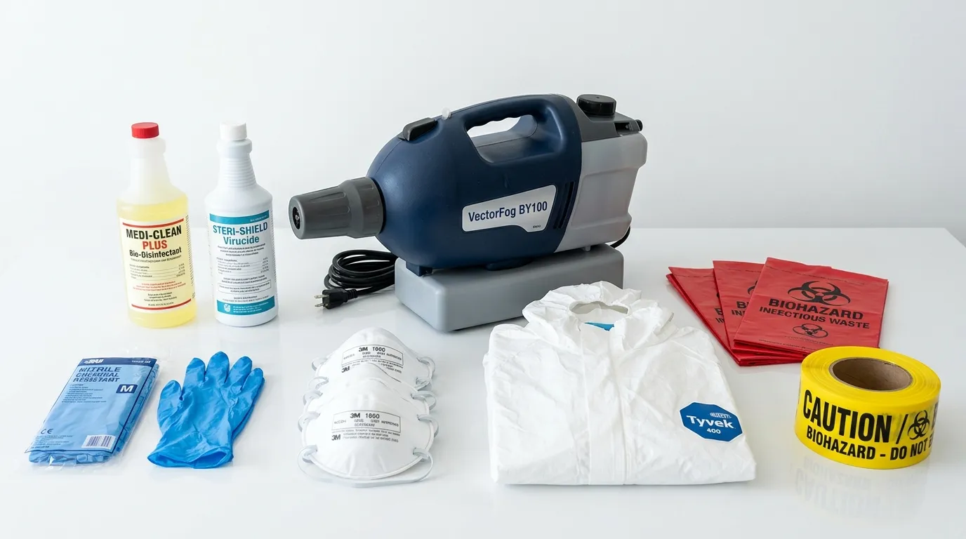 Professional biohazard remediation crew working in Grantsville